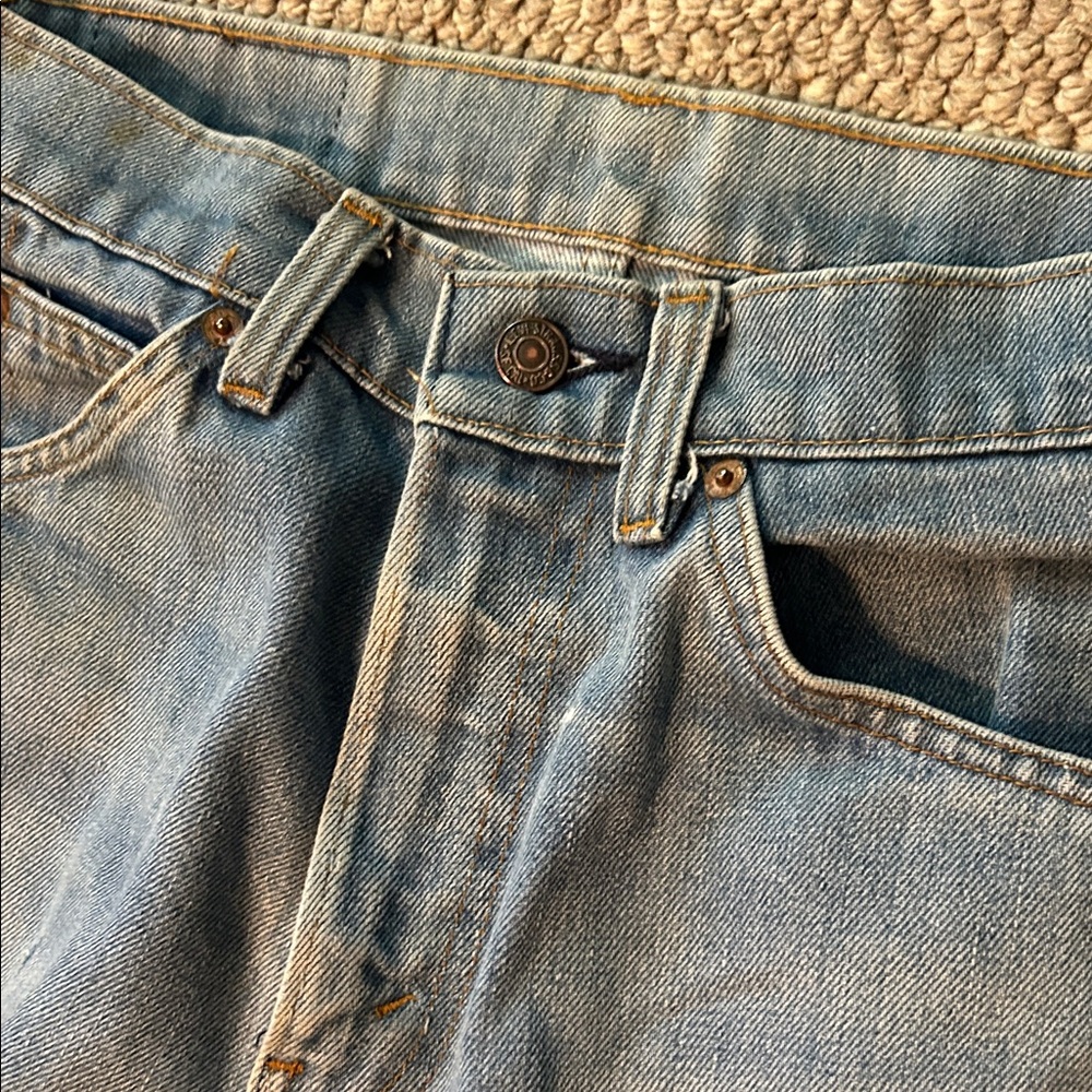 Vintage 1970s Levi's Light Blue Relaxed Jeans - Picture 12 of 16